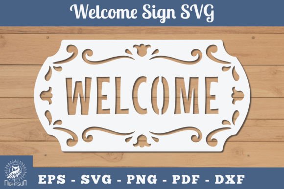 Download Welcome Sign Papercut SVG 1 - Premium Bundle