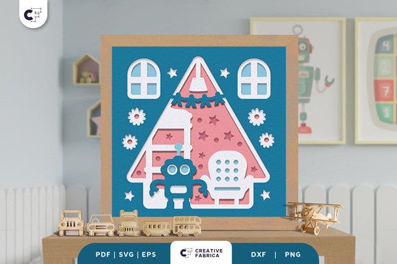 Download Doll House 3D Layered Paper Cut SVG - Premium Resources