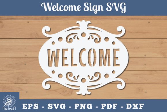 Download Welcome Sign Papercut SVG 4 - Premium Bundle